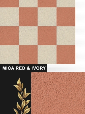 Mica Red and Ivory