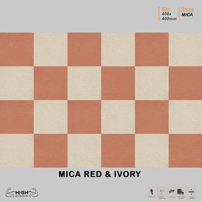 Mica Red and Ivory